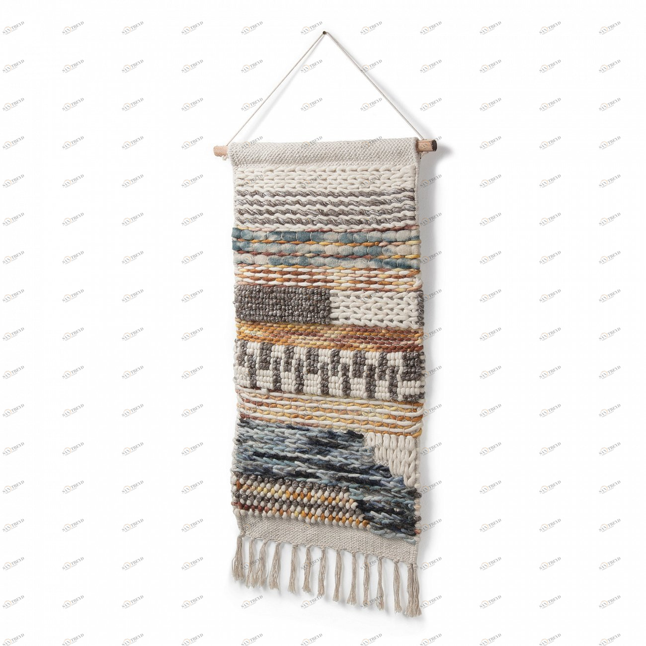 Панно на стену Emnio разноцветное La Forma LA FORMA  00-3865279 Бежевый;белый;серый 