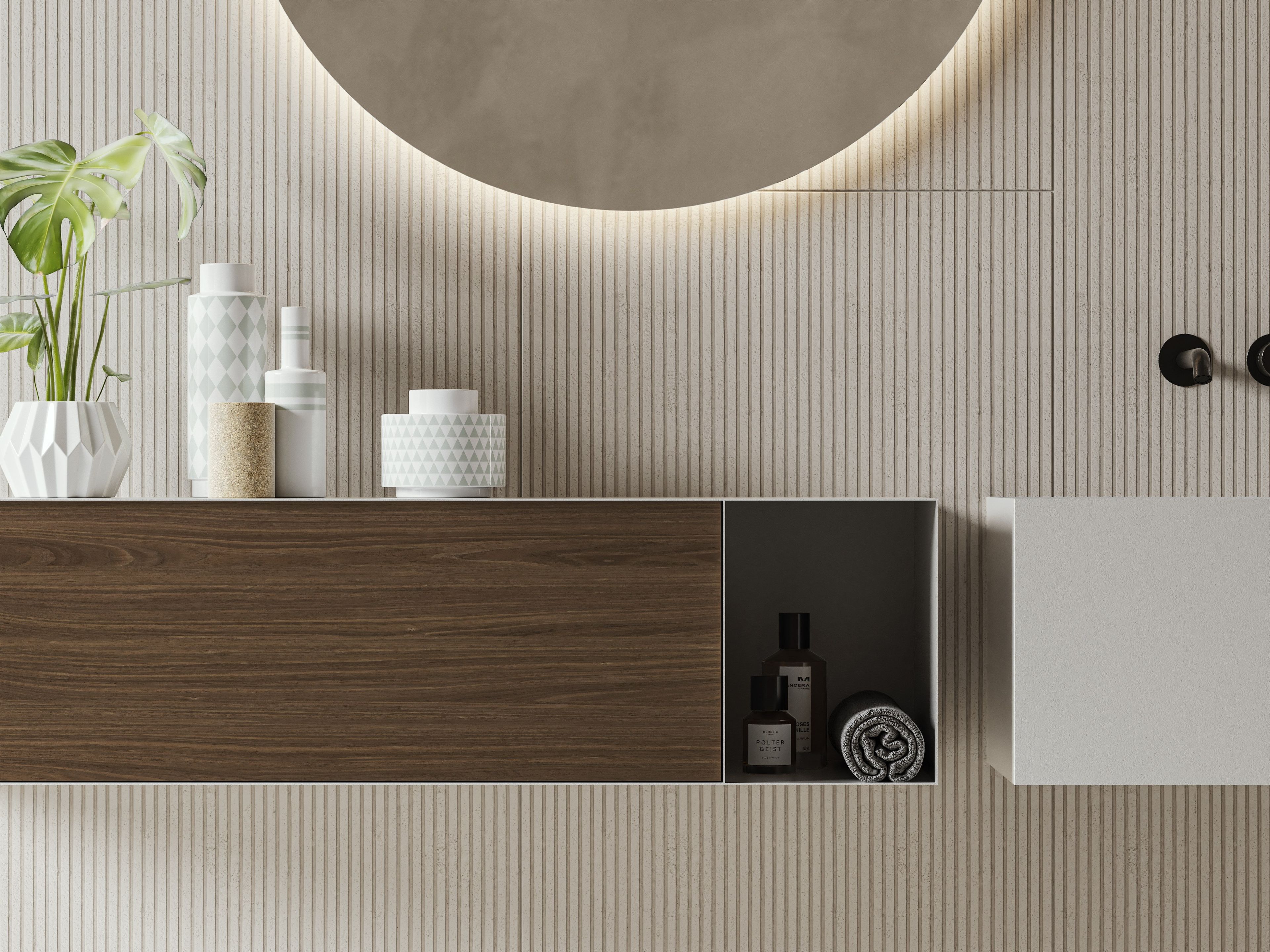 Подвесной туалетный столик из листового металла с дверцами Moab Zero20 ARCH-00133463 - Вид №2