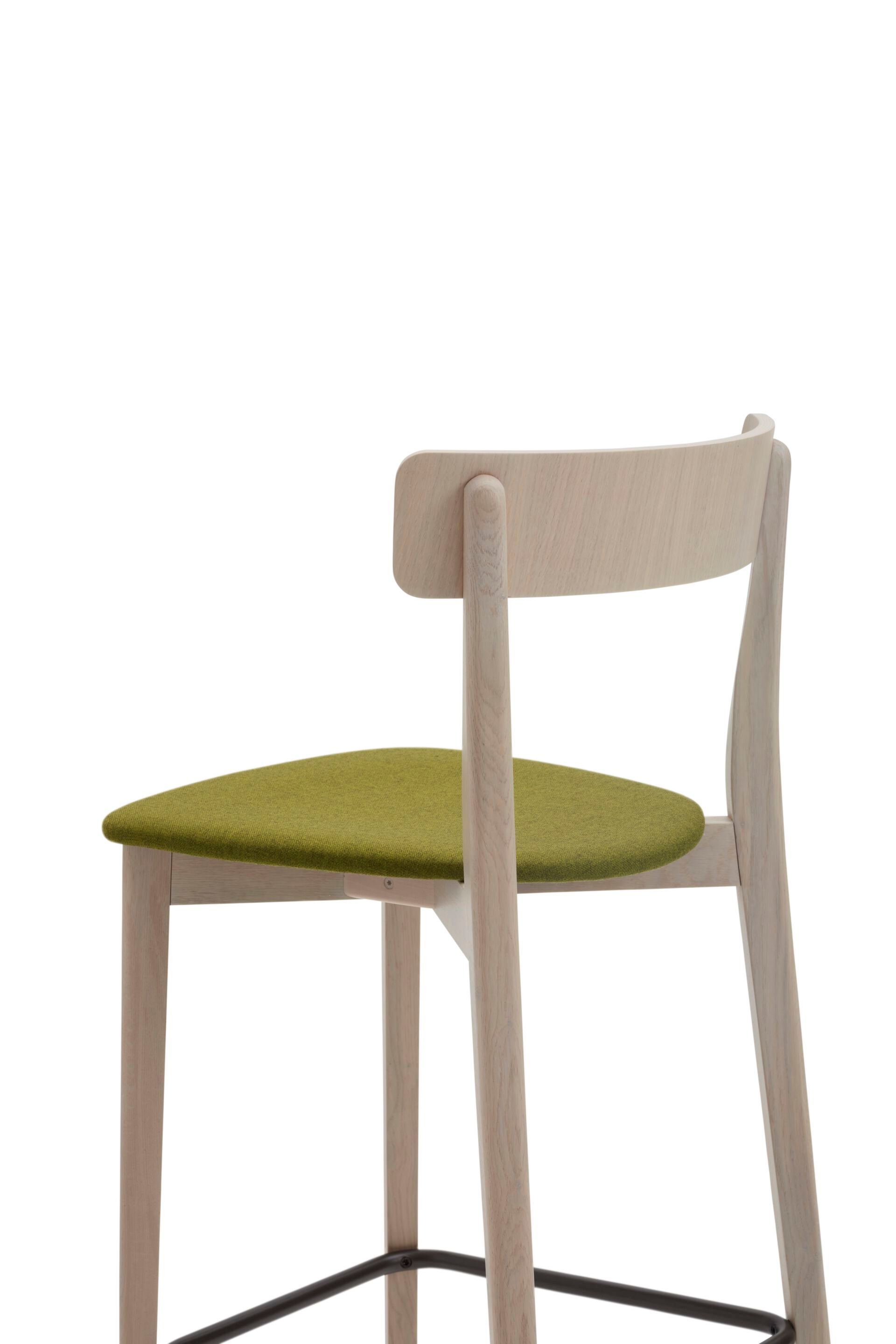 Высокий стул из бука с мягким сиденьем Origins 1971 Kat ARCH-00013027 - Вид №5