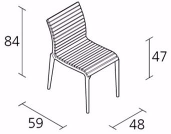 Alias Штабелируемый садовый стул из алюминия и дерева Teak setes sun-id-1383778 - Вид №3