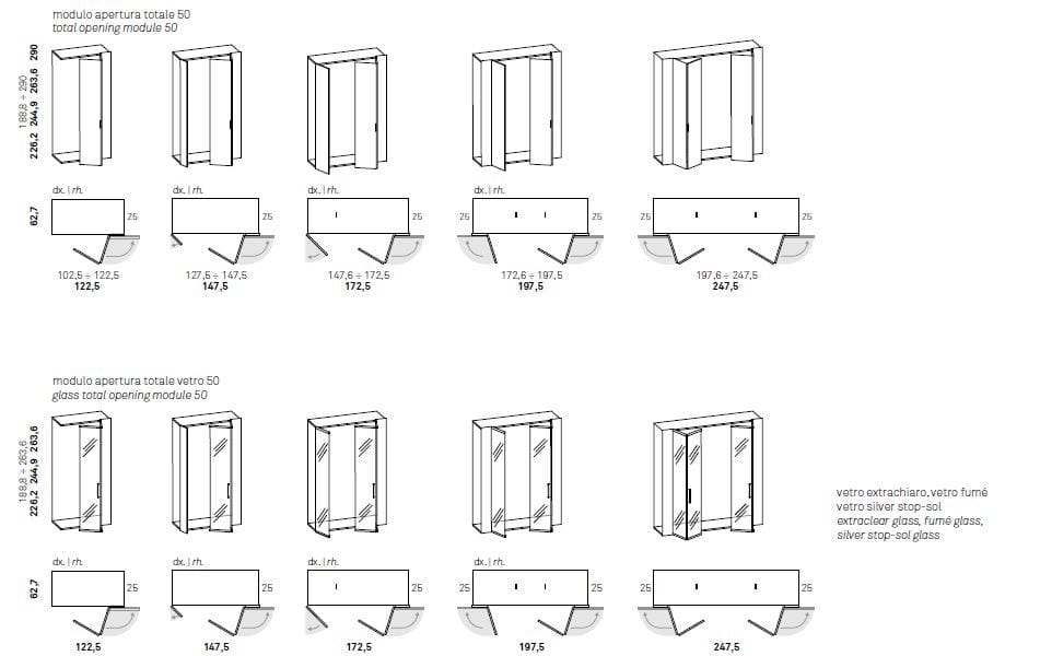 Шкаф с полным открытием Caccaro ARCH-00033131 - Вид №8