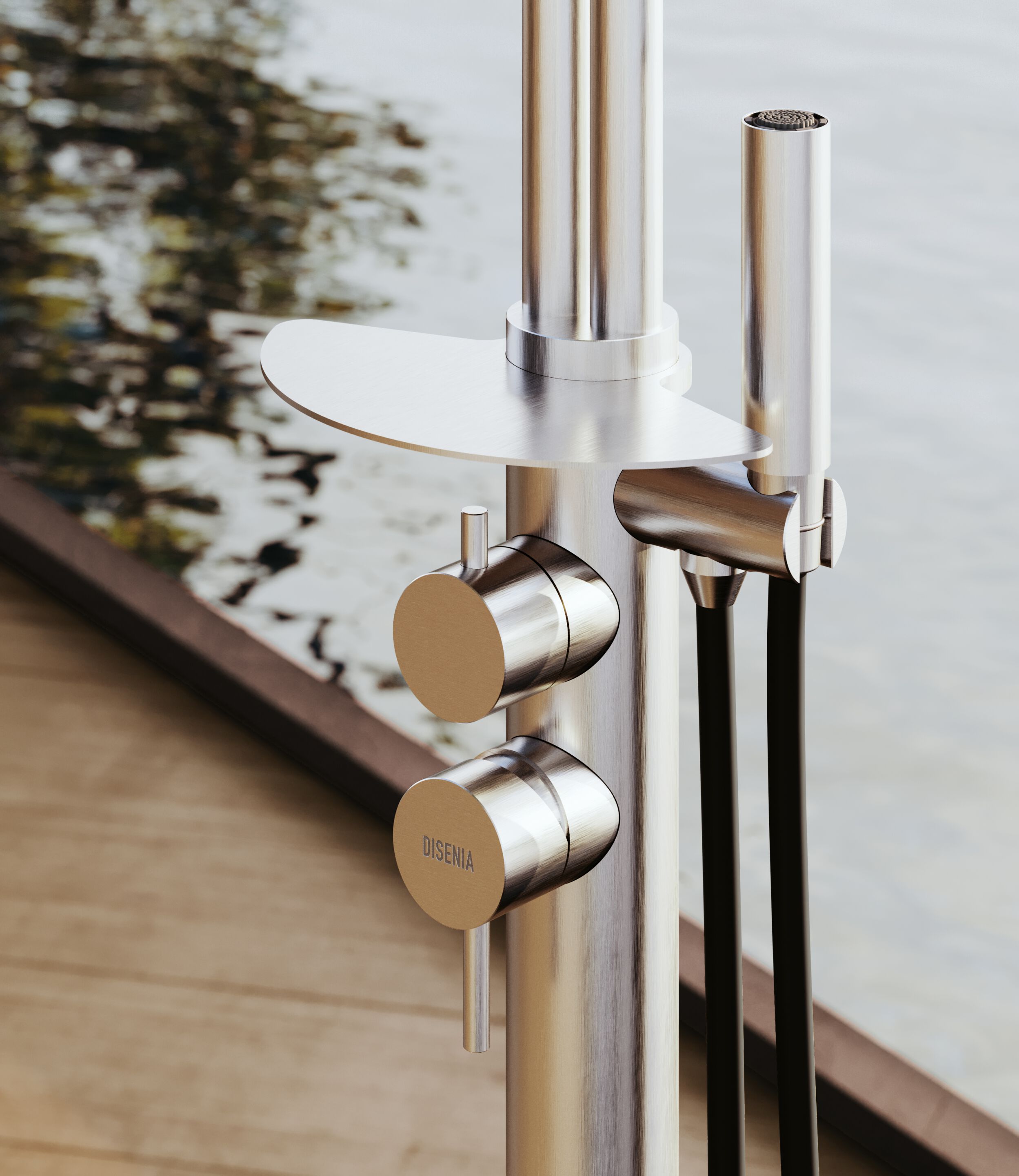 Душевая колонна из нержавеющей стали DISENIA LIBECCIO ARCH-00037421 - Вид №2