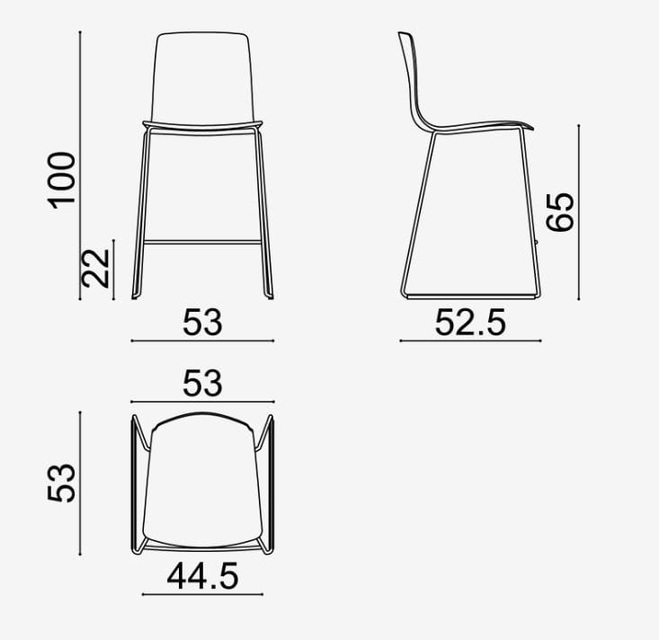 Высокий табурет Arper Aava 02 ARCH-00108326 - Вид №12
