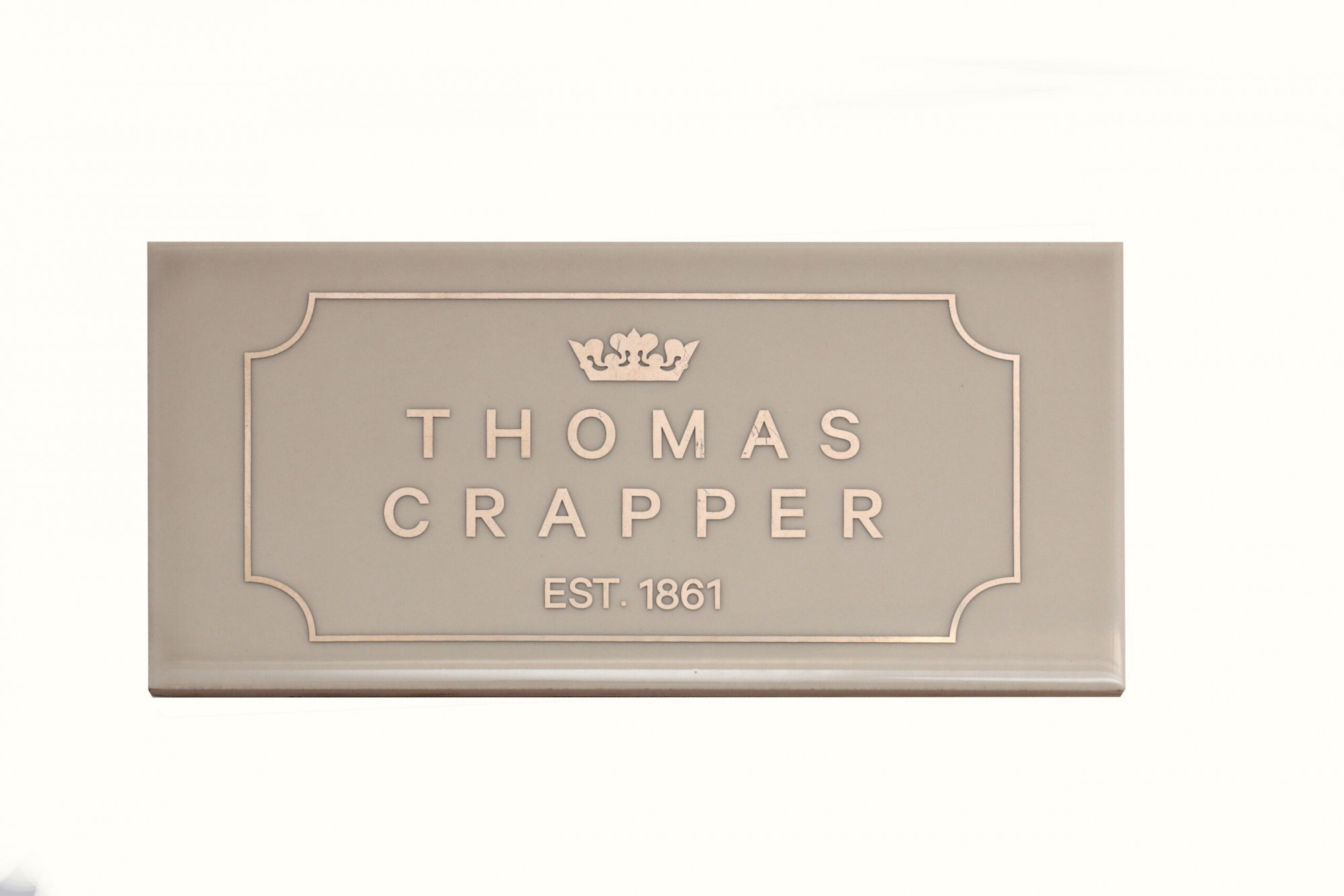 TCTINVEG Thomas Crapper Декоративная плитка с логотипом Веллум Thomas Crapper 