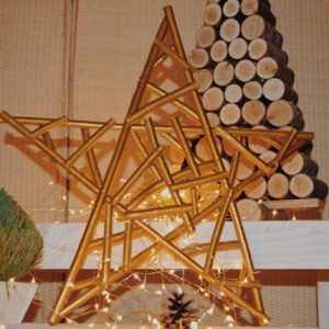 NS163 Звезда из дерева Dekoraniaevents Navidad