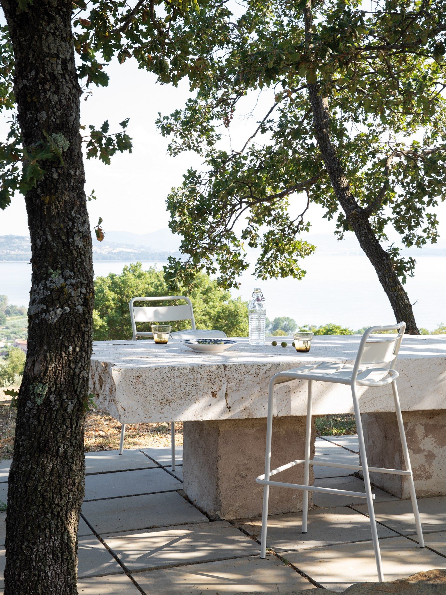 Стальной садовый стул с подставкой для ног Vermobil ARCH-00094833 - Вид №1