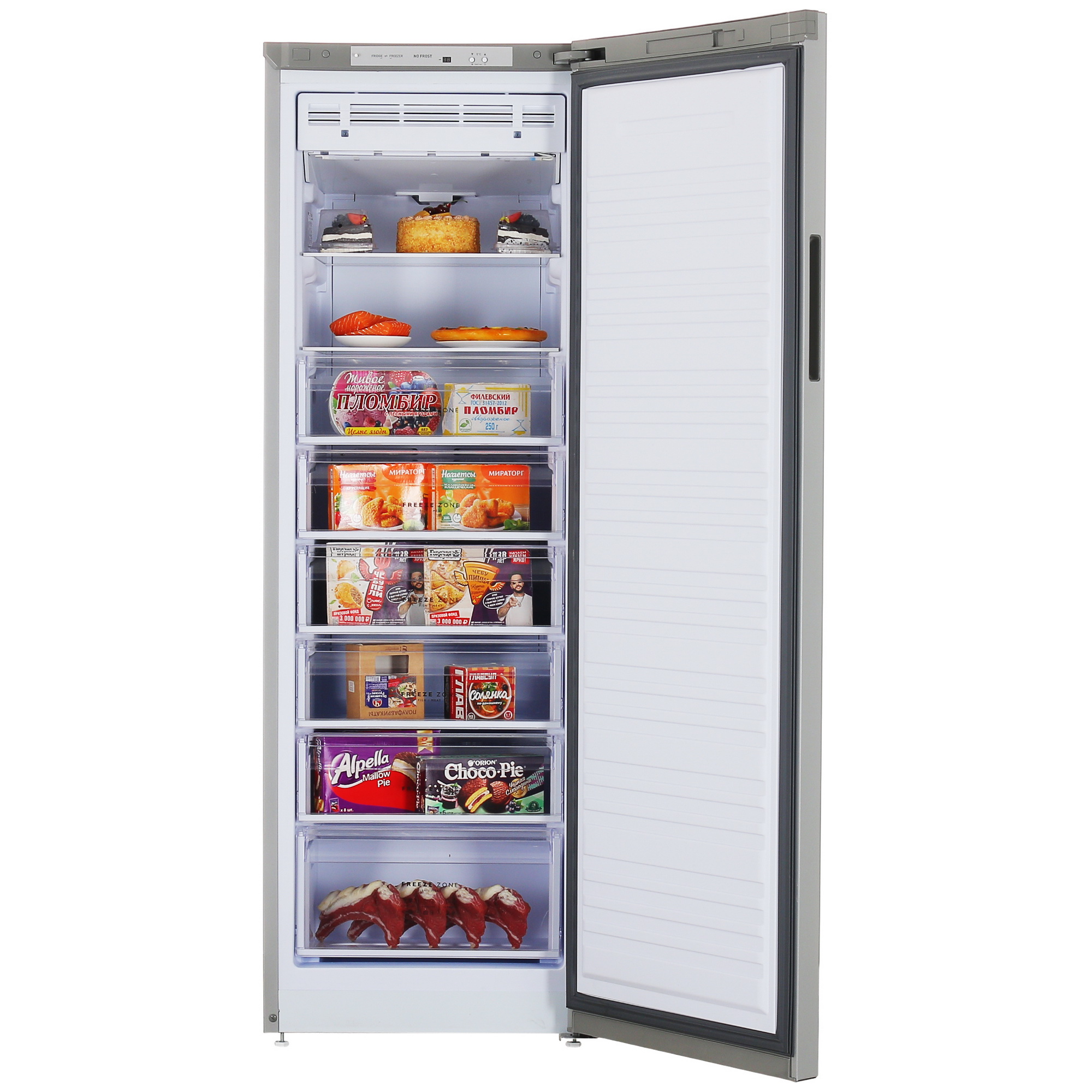 9967567 Морозильный шкаф  Бирюса M6047SN серебристый STDN-0088834 - Вид №5