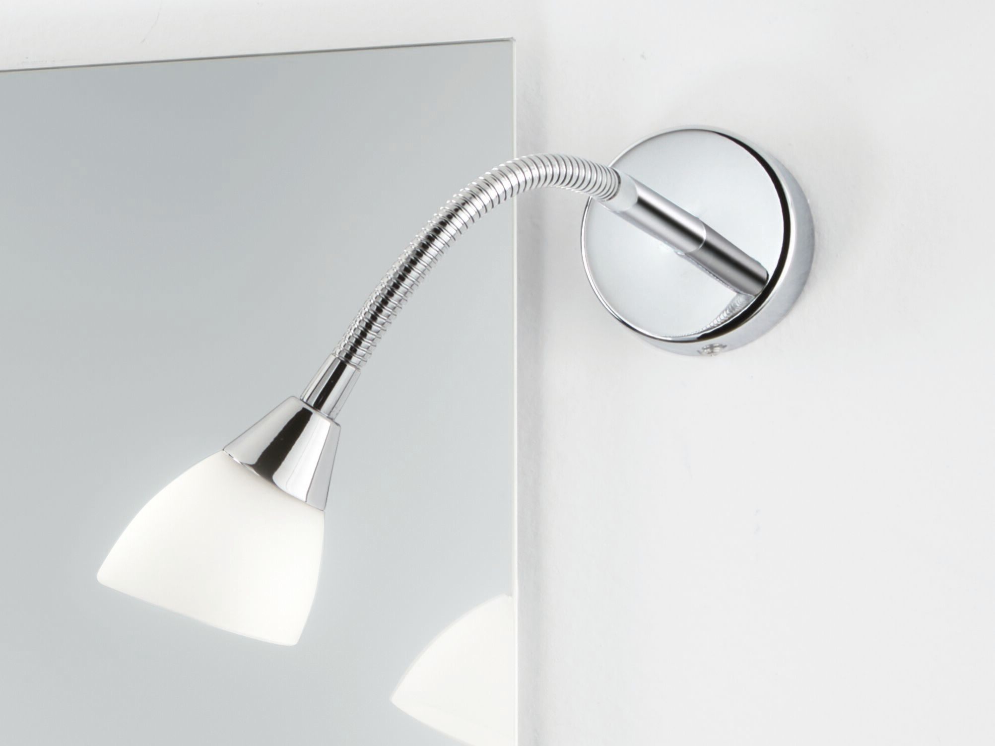 Хромированный металлический настенный светильник с гибким кронштейном Fan Europe Lighting INTEC ARCH-00040525 - Вид №1