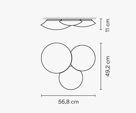 Настенный светильник / стеклянный потолочный светильник Vibia ARCH-00150919 - Вид №11