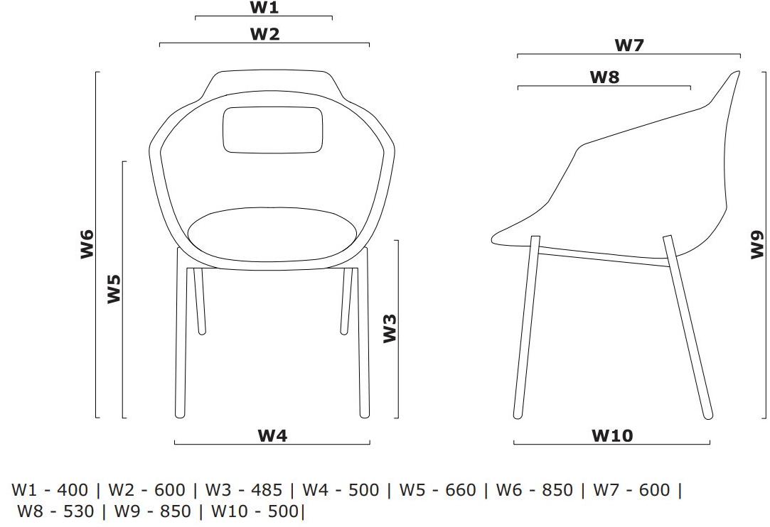 MDD Стул на козелке из ткани с подлокотниками Ultra Ufp7 - Вид №11