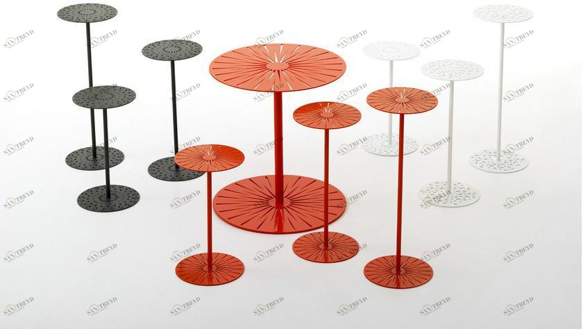 Nola Industrier Круглый журнальный столик из стали Cake/sun/dot sun-id-1417872