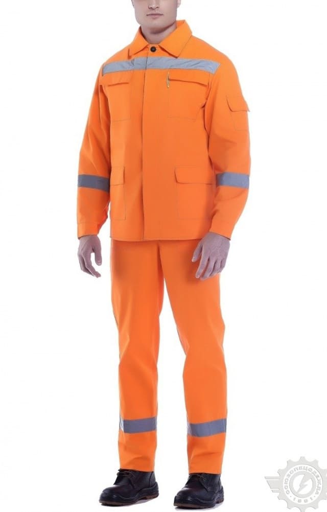 65926 Костюм "Дорожник Флюр" с СВП  Летняя спецодежда  размер 44-46/158-164  - Вид №7