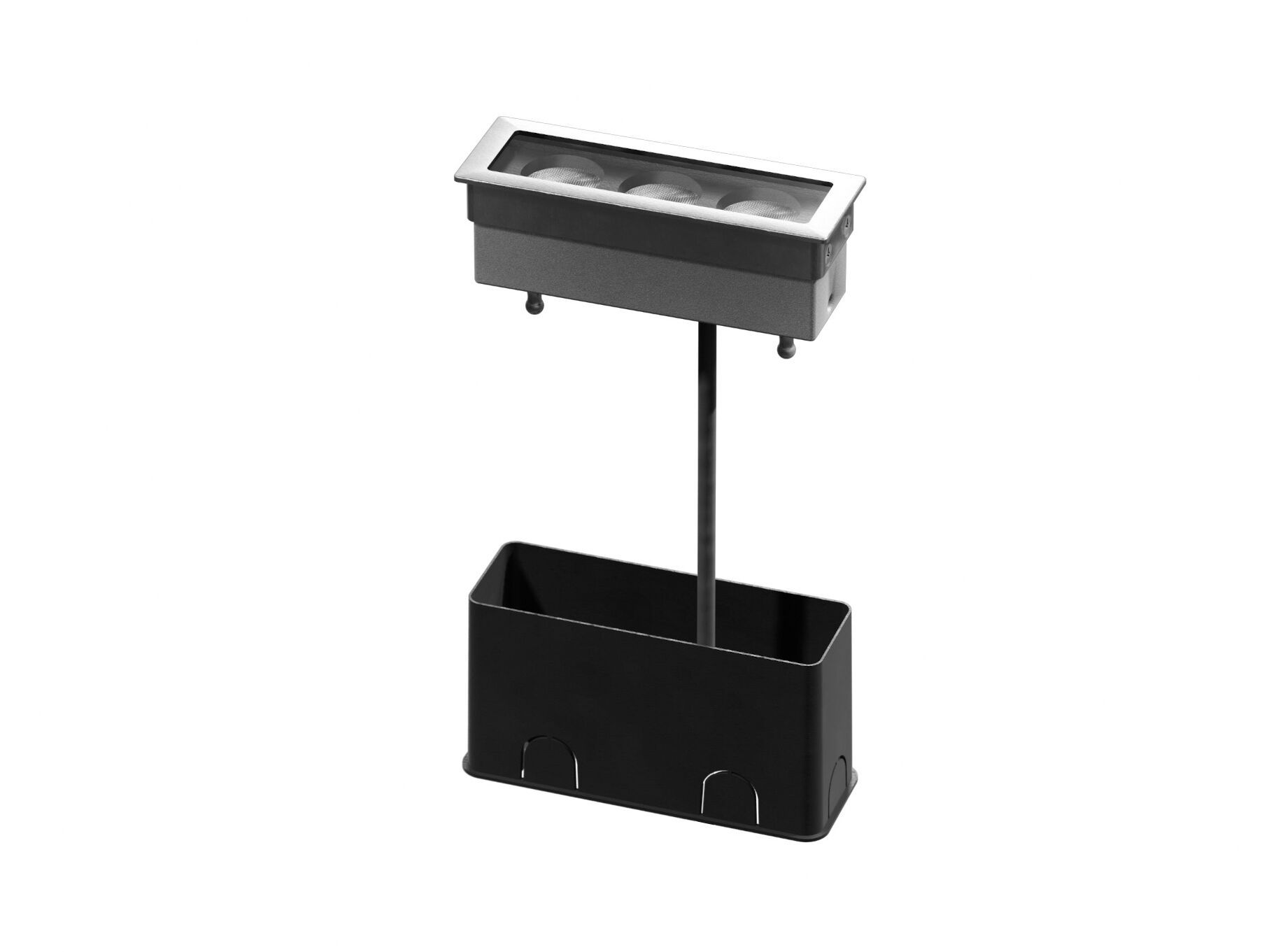 Утопленный анодированный алюминиевый светодиодный наружный прожектор PUK HYDROFLOOR NANO LINEAR ARCH-00040353