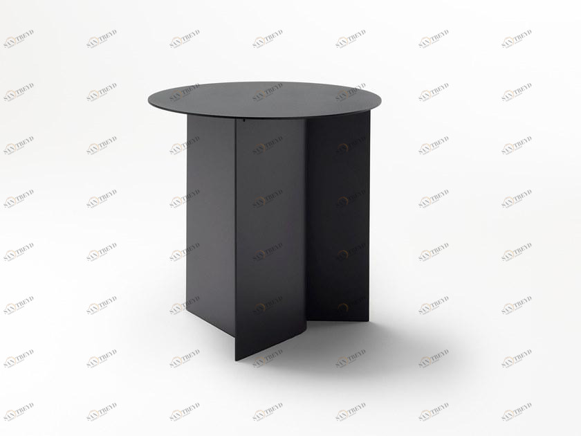 Ross Gardam Круглый журнальный столик из алюминия с порошковым покрытием Breeze Bs01