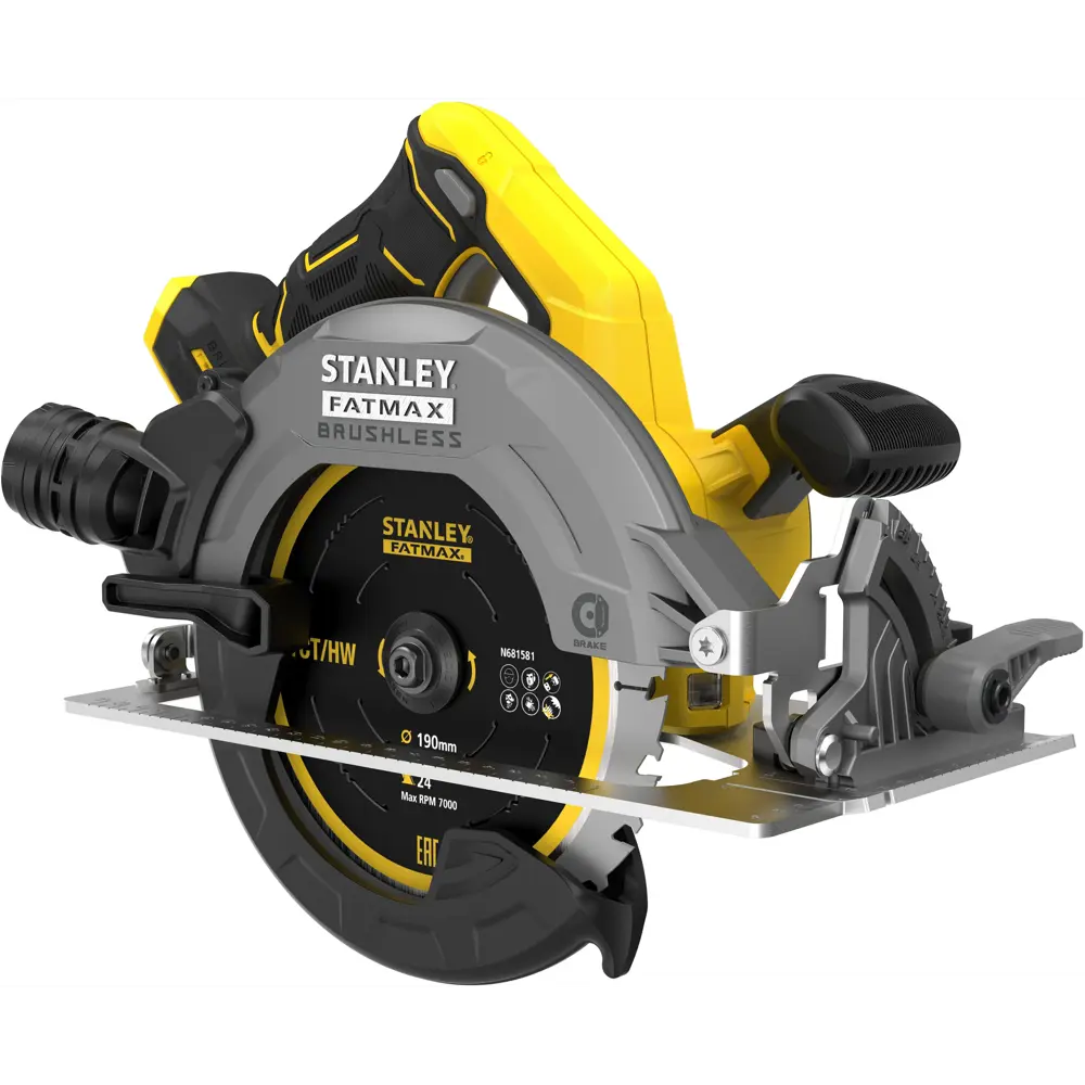 Циркулярная пила аккумуляторная Stanley Fatmax SFMCS550B-XJ, 18 В, 190 мм, без АКБ и ЗУ STLM-2064637 - Вид №1