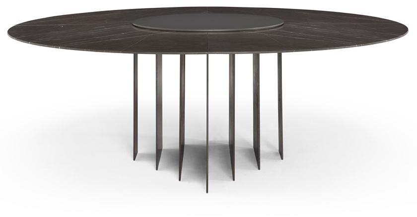 AMURA Круглый мраморный стол с основанием из листового металла Exilis Am092.t540 - Вид №3