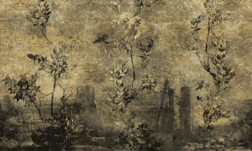 Inkiostro Bianco Обои сусальное золото с цветочными мотивами Goldenwall 2020 Inkevea2001,2,3,4 - Вид №4