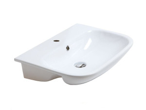 Керамическая раковина с полукругом