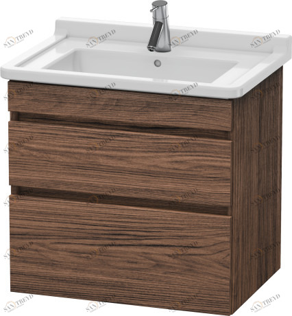 DS648702121 DuraStyle Тумбочка подвесная Орех темный декор Duravit