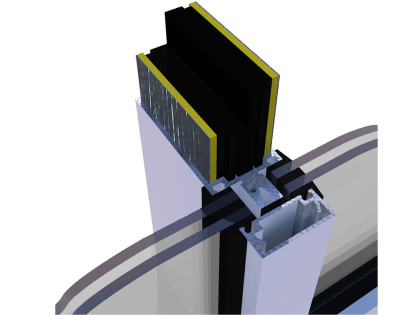Акустические вставки для стоек и стрингеров в системах навесных стен Siderise MI ARCH-00061908