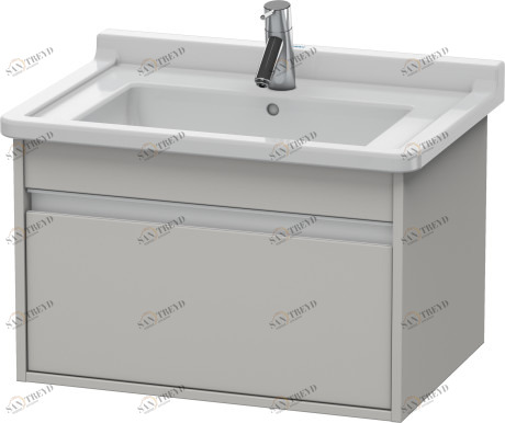 KT666300707 Ketho Тумбочка подвесная Бетонно-серый матовый декор Duravit