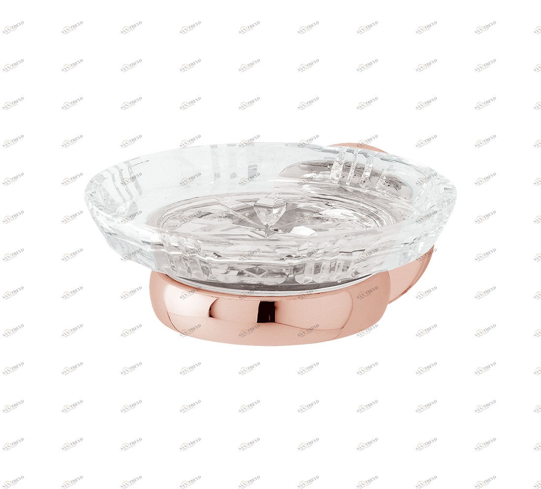 Gentry Home Держатель стакана с кристаллами Oxford Розовое золото GH102642