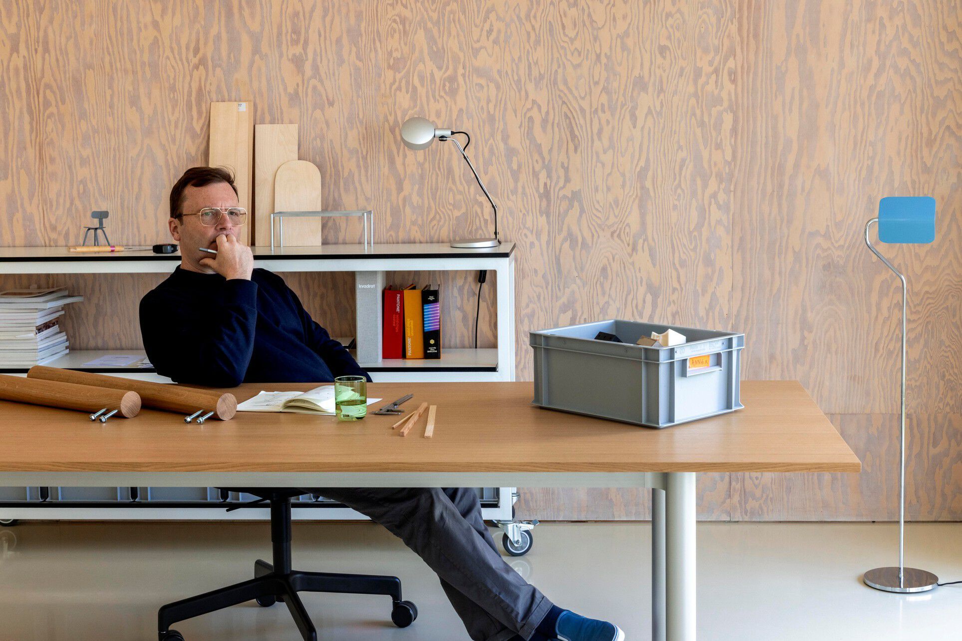 Овальный стол с алюминиевыми ножками или массивным дубом Hay пристройка ARCH-00085823 - Вид №13