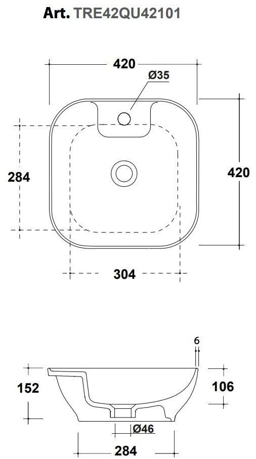 Tre42qu38001 / tre42qu42101 Накладная раковина на столешницу  овальная Olympia Ceramica LAVABI D'ARREDO - Вид №7