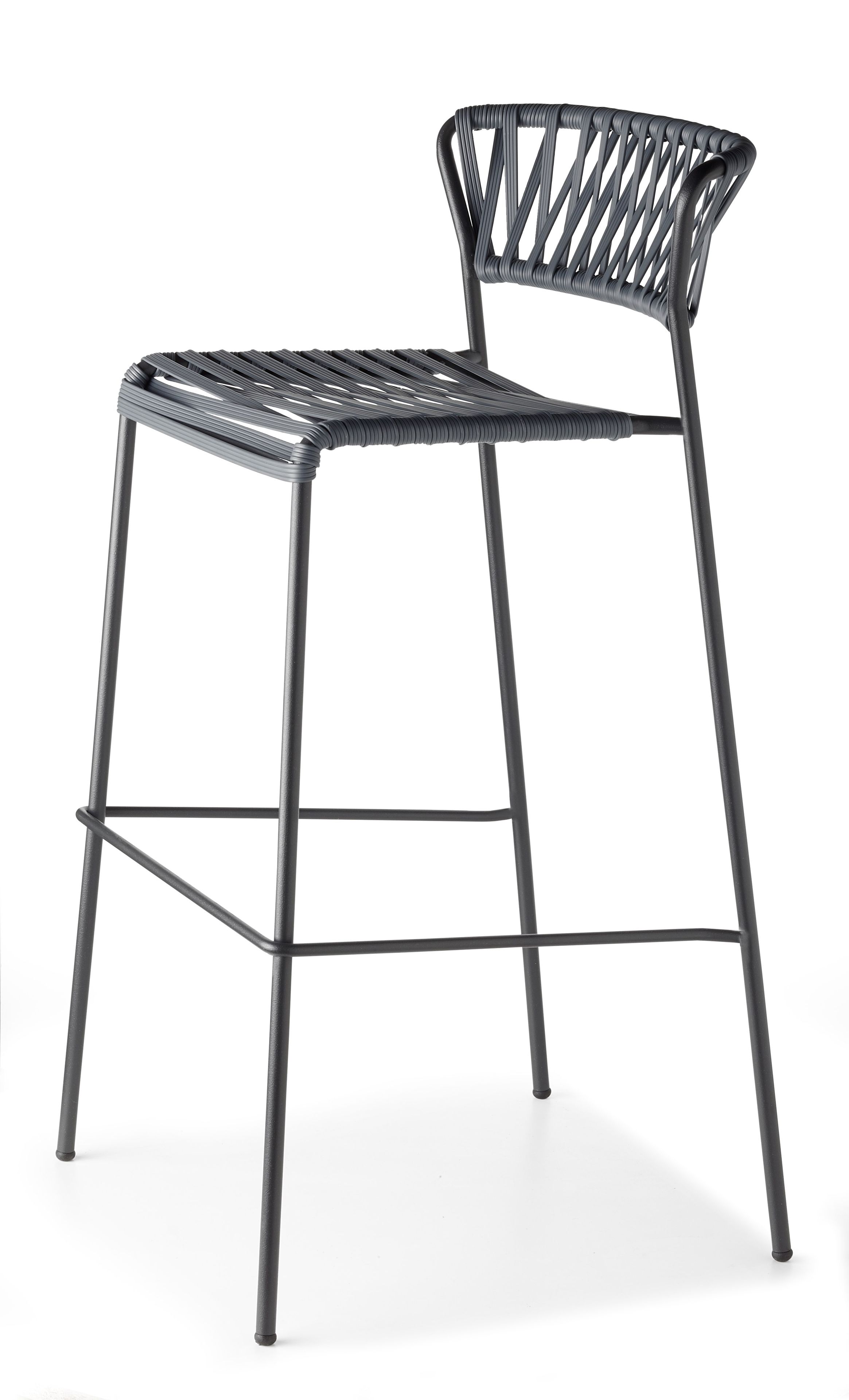 Открытый стул из нержавеющей стали и плетеной проволоки из ПВХ S-CAB Лиза ARCH-00146456 - Вид №3