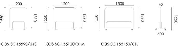 Grado Design Отдельностоящая офисная перегородка из ткани на колесиках sun-id-1394087 - Вид №4