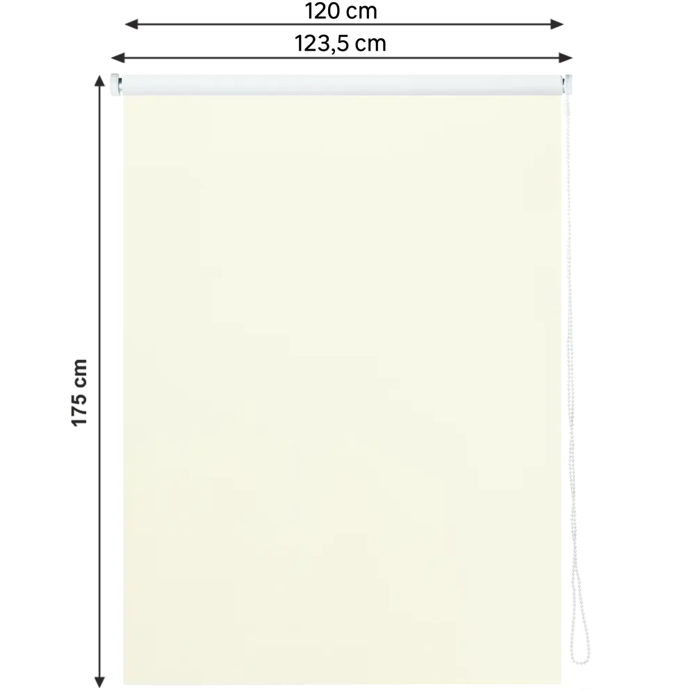 Штора рулонная блэкаут Inspire Santos 120x175 см экрю Cream 5 82692245 STLM-2027473 - Вид №1