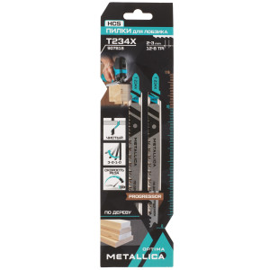 Пилки для лобзика METALLICA Optima T234X 9194017