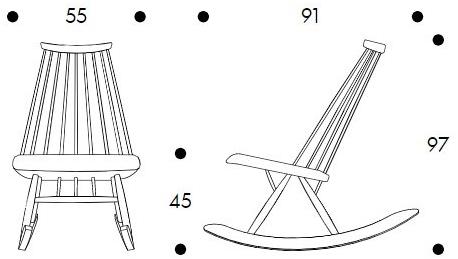 Artek Кресло-качалка из березы Mademoiselle sun-id-1344669 - Вид №3
