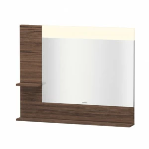 VE731202121 Vero Зеркало с полочками сбоку и внизу Орех темный декор