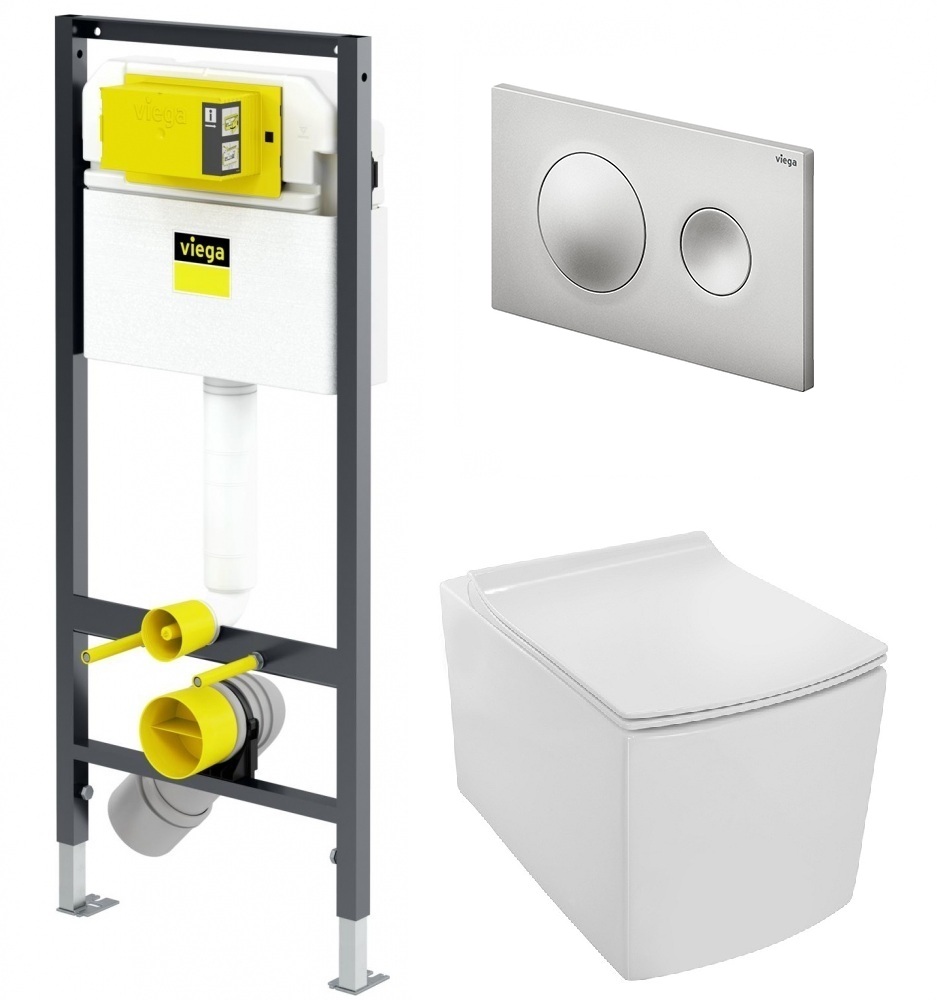 792855-Kubix Инсталляция viega с безободковым унитазом Jaquar Kubix-F Santreyd 