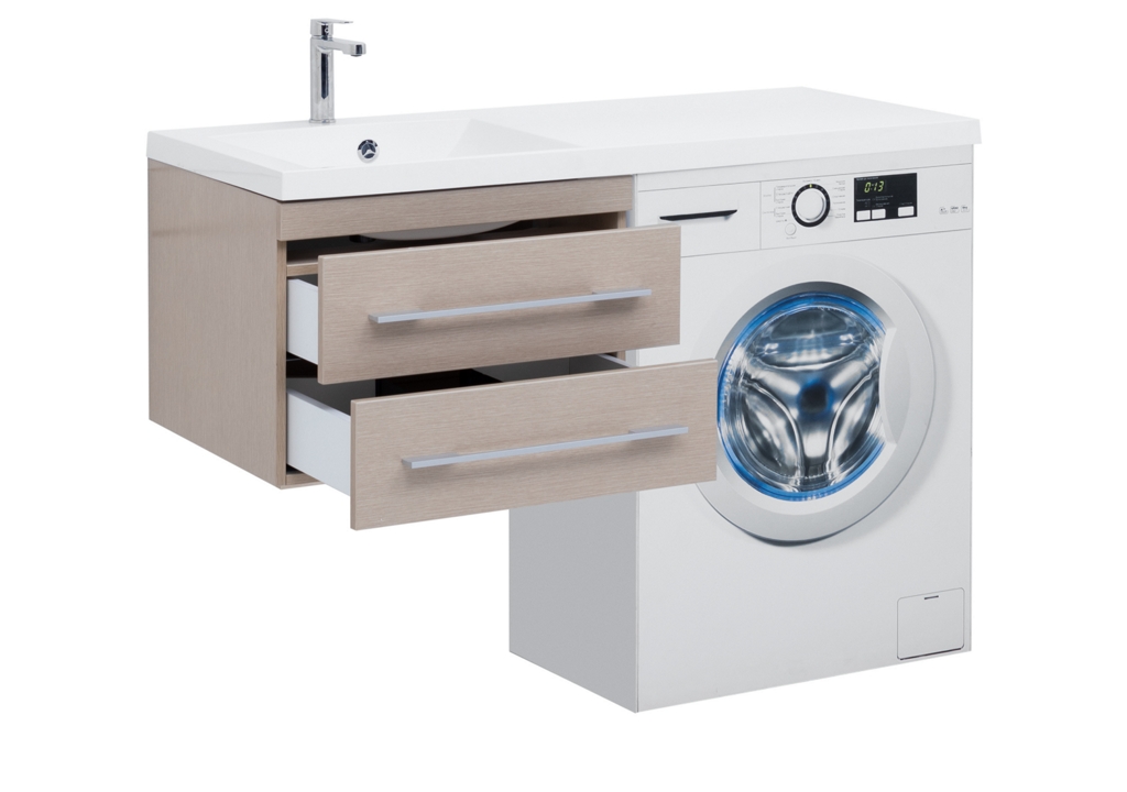 Тумба с раковиной Aquanet Нота 120 L светлый дуб 0017148500239565 - Вид №1