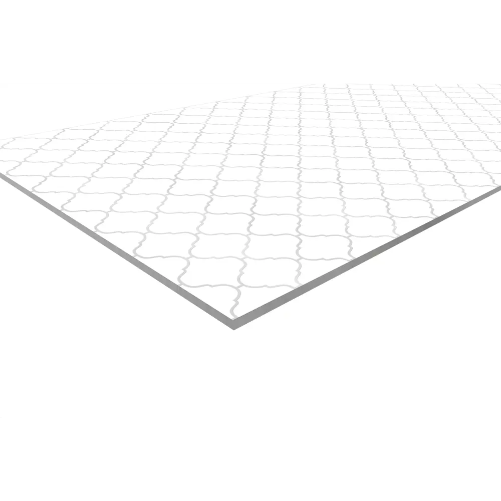 Стеновая панель Arabesque White 120x0.4x60 см АКП цвет белый 84548123 STLM-2177004 ALUMOART  - Вид №2