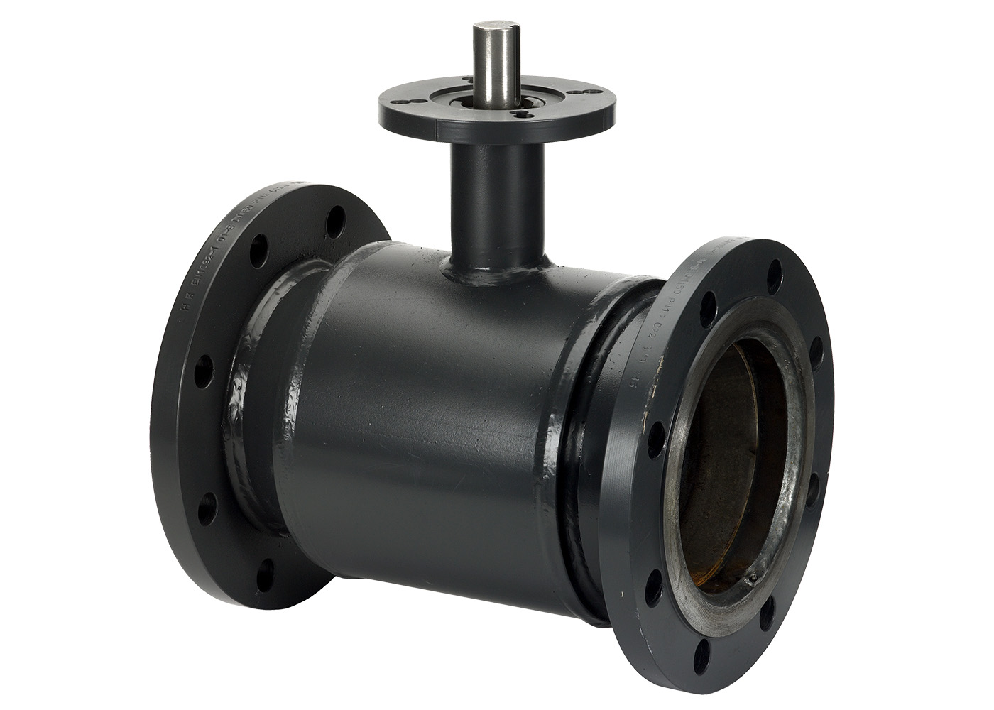 Danfoss JiP Premium FF фланцевый (фланцы на PN = 25 бар) с фланцем под ручной редукторный привод или электропривод JIP Premium FF Кран шар Ду100 Ру25 б/пр 065N0342 