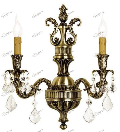 Possoni Illuminazione Бра из атласной латуни с пластинами из кристаллов swarovski® Marilyn 790/a2-sw/p
