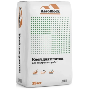 Клей для плитки AeroBlock для внутренних работ 25 кг 82823935 STLM-2193424