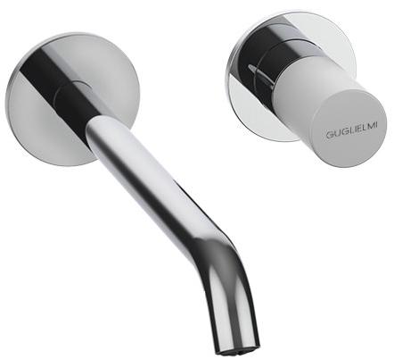 GUGLIELMI Смеситель для умывальника настенный на 2 отверстия Sprint color Fiin05899 - Вид №1