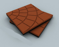 Резиновая тротуарная плитка ecospline «паутинка» EcoSpline