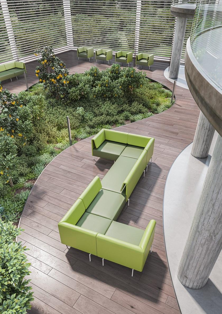 Kastel Кожаный диван с журнальной полкой по контракту Klint sun-id-1465648 - Вид №2