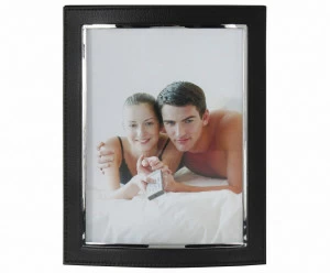 Фоторамка настольная 29х24 см из экокожи черная TO4ROOMS  00-3838561 Черный
