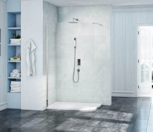 Душевая перегородка S8CURV900 Merlyn 8 Series Хромированный