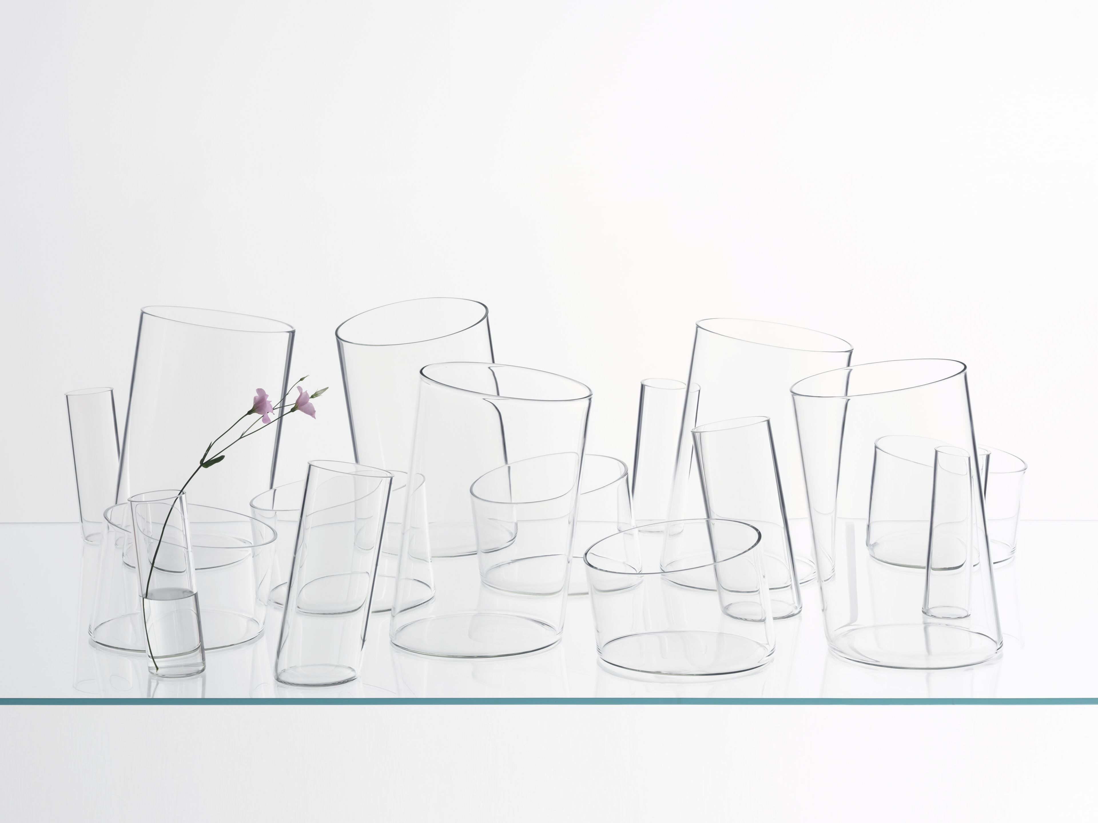 Круглая ваза из боросиликатного стекла Glas Italia BOW ARCH-00021816