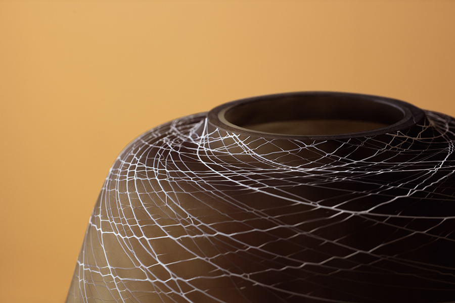 G1606-17-154 Ваза boulder 17,5 см коричневая LSA International  - Вид №2