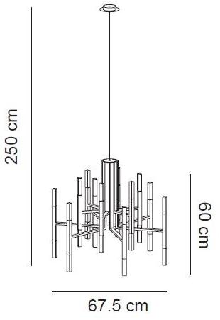 Alma light Железная люстра The light 5150/12 - Вид №2