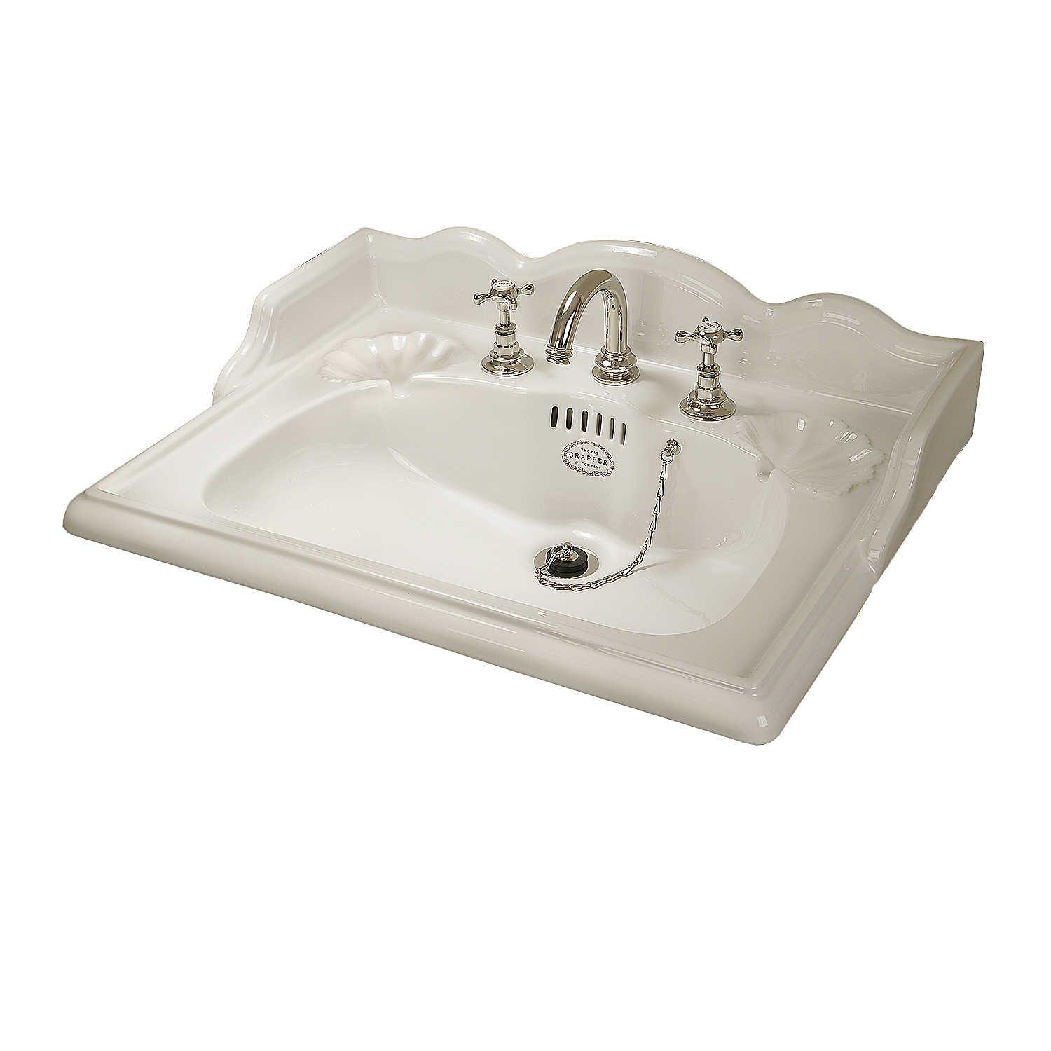 TCMB403L Раковина 635 мм с тремя летками Marlborough Thomas Crapper  - Вид №3