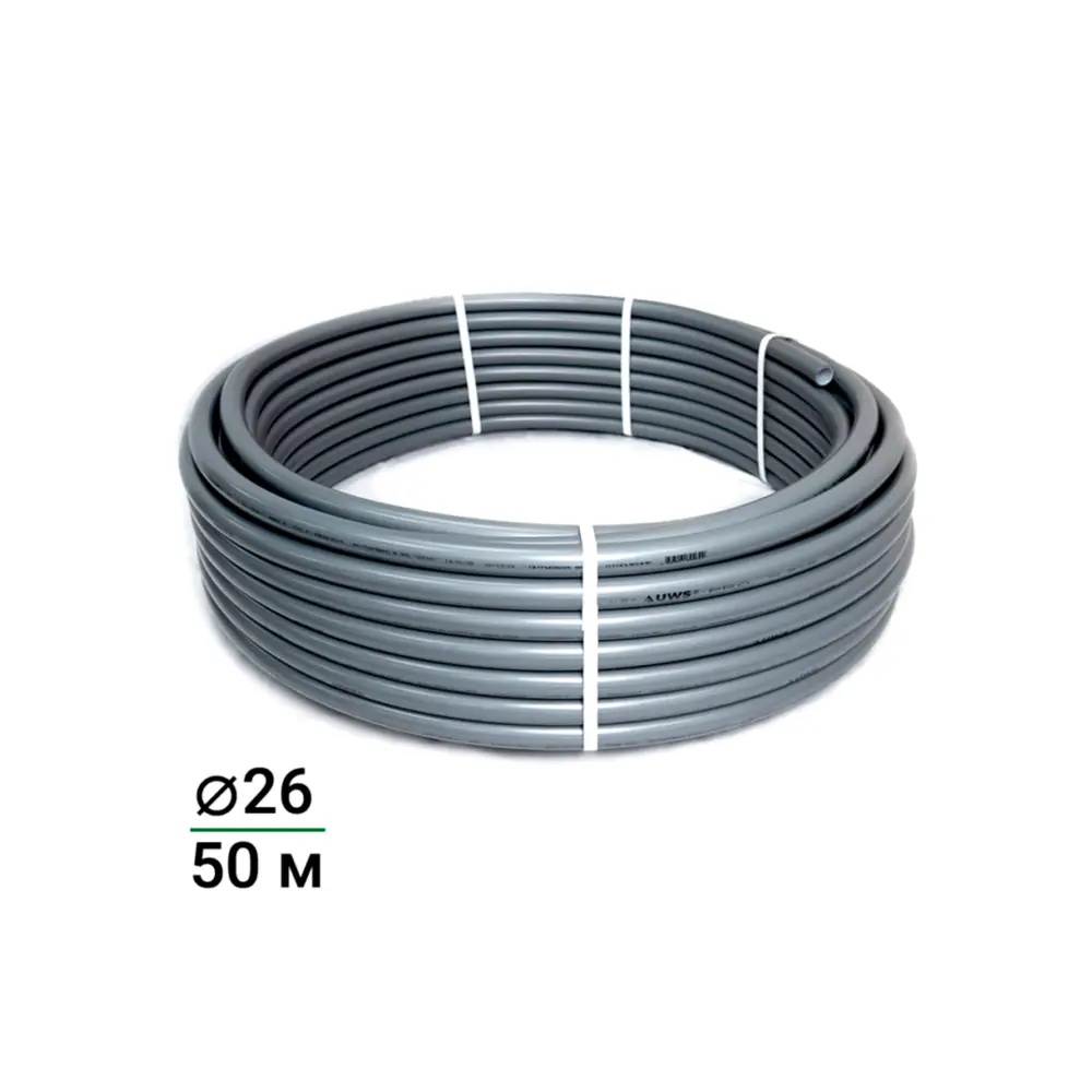 Труба металлопластиковая UWS Pro 26x2 мм 1 м на отрез бухта 50 м STLM-2098324